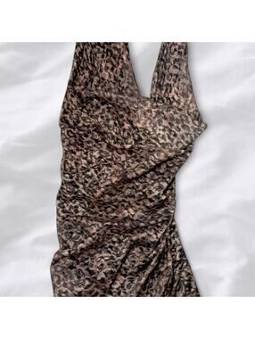 EGO leopard print mini dress